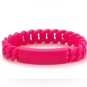 Marc by Marc Jacobs Pink Silicone Bracelet